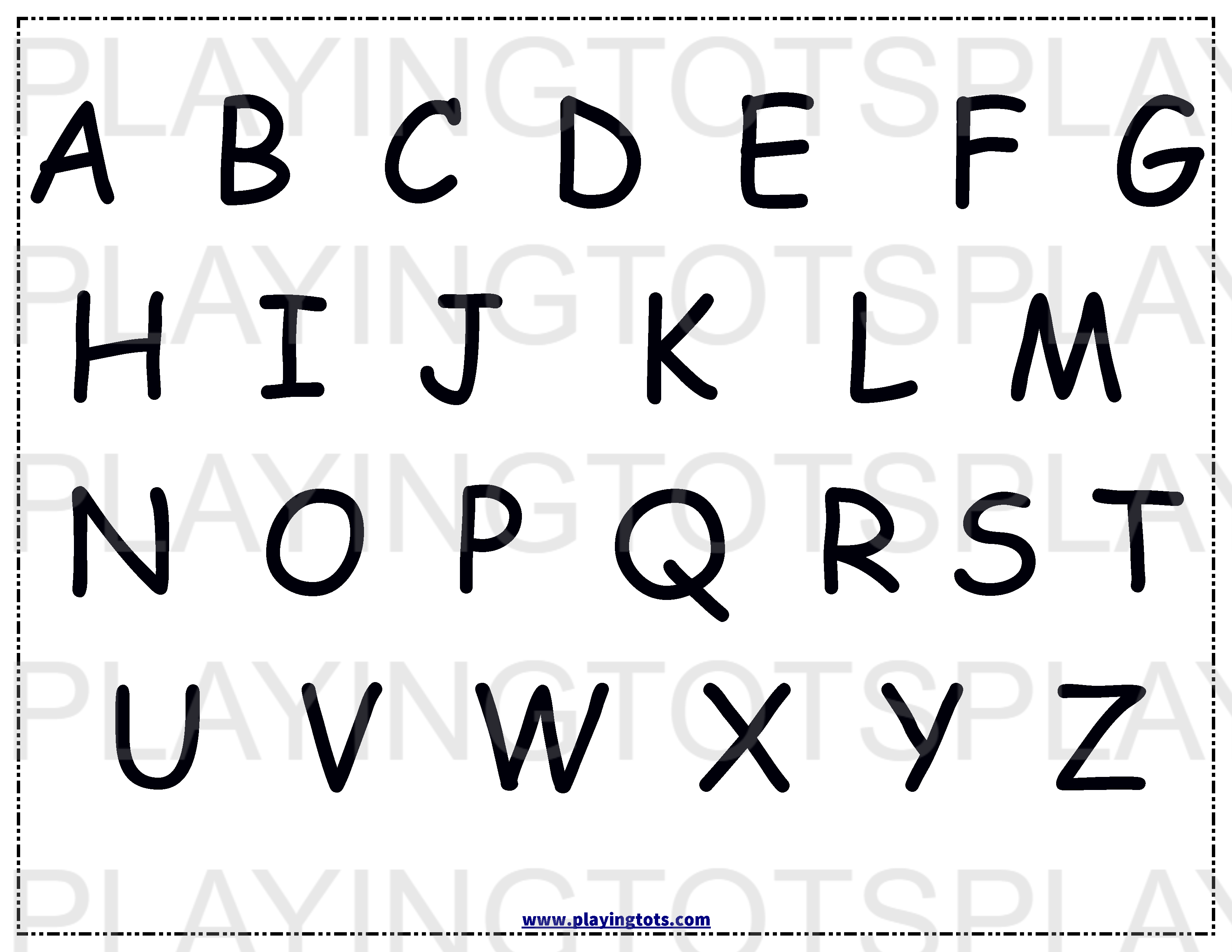 Free Printable Alphabet Chart For Kids